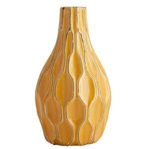 Katherine Yellow Ceramic Vase 12”